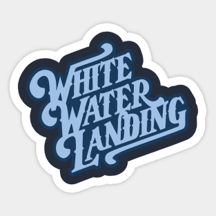 White Water Landing Log Flume Coaster Sticker